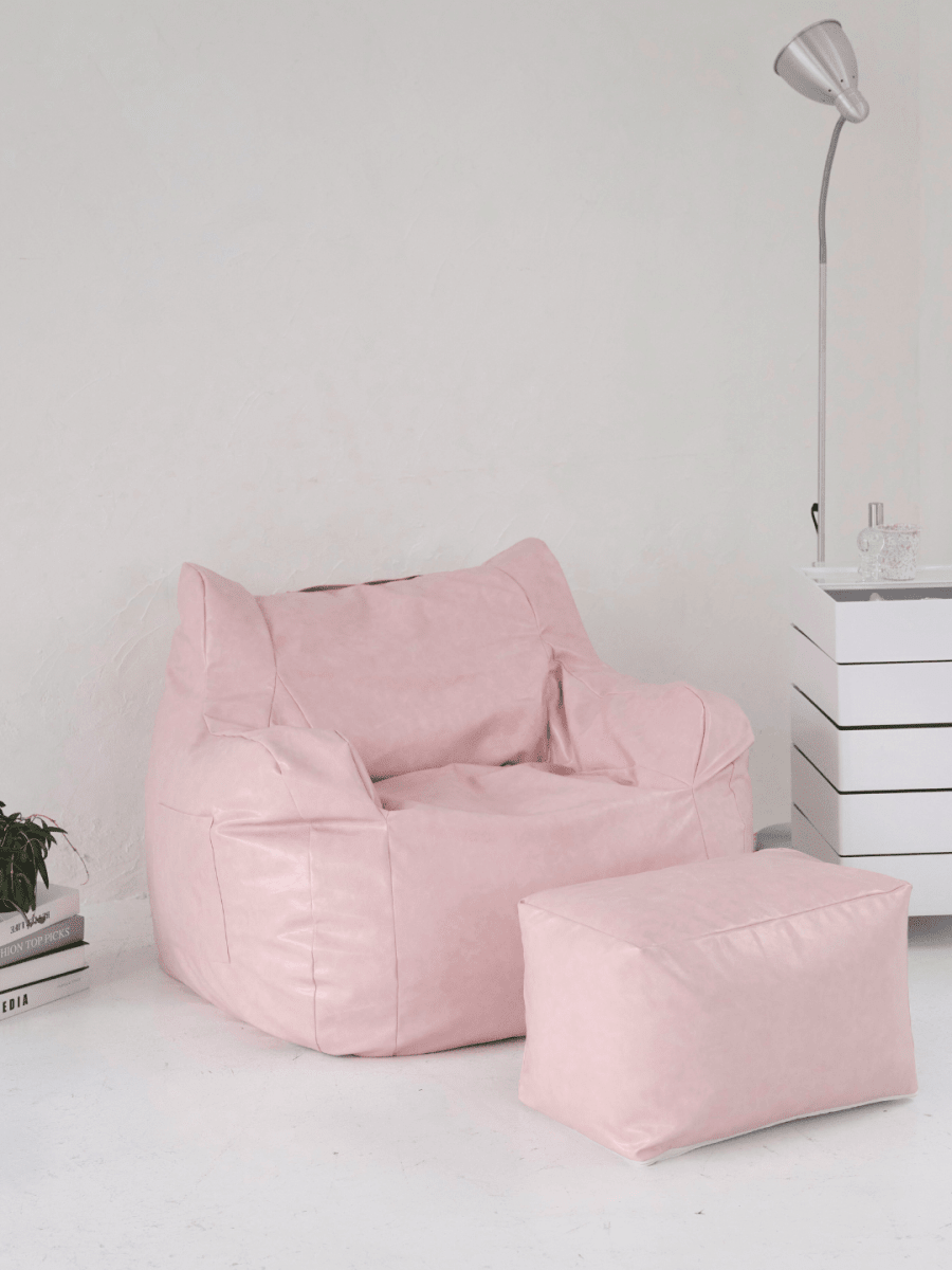 SE-7114-LOOSY-LOOSY 1人掛けビーズソファ 付替カバー Glossy Pink