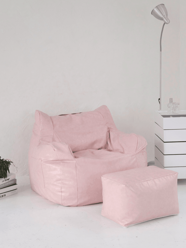 LOOSY 1人掛けビーズソファ 付替カバー Glossy Pink｜1人用ソファ