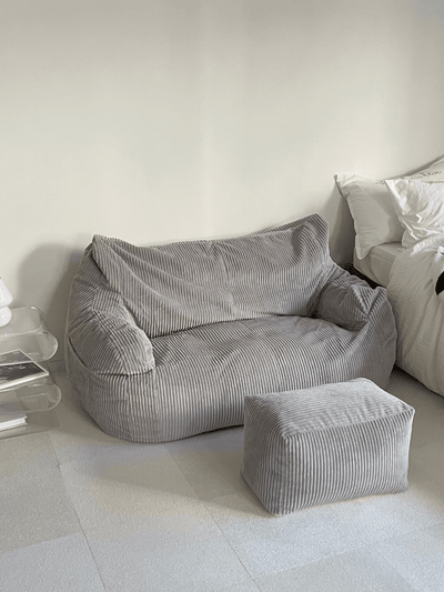 LOOSY 2人掛けビーズソファ Gray|2人用ソファ おしゃれ 一人暮らし 二 LOOSY 2人掛けビーズソファ Gray|2人用ソファ おしゃれ 一人暮らし 二