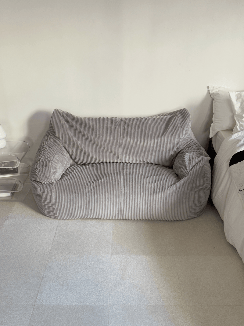LOOSY 2人掛けビーズソファ Gray|2人用ソファ おしゃれ 一人暮らし 二 LOOSY 2人掛けビーズソファ Gray|2人用ソファ おしゃれ 一人暮らし 二