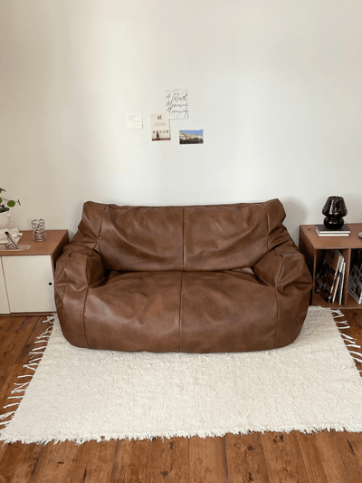 LOOSY 2人掛けビーズソファ Matte Brown|2人用ソファ おしゃれ LOOSY 2人掛けビーズソファ Matte Brown|2人用ソファ おしゃれ