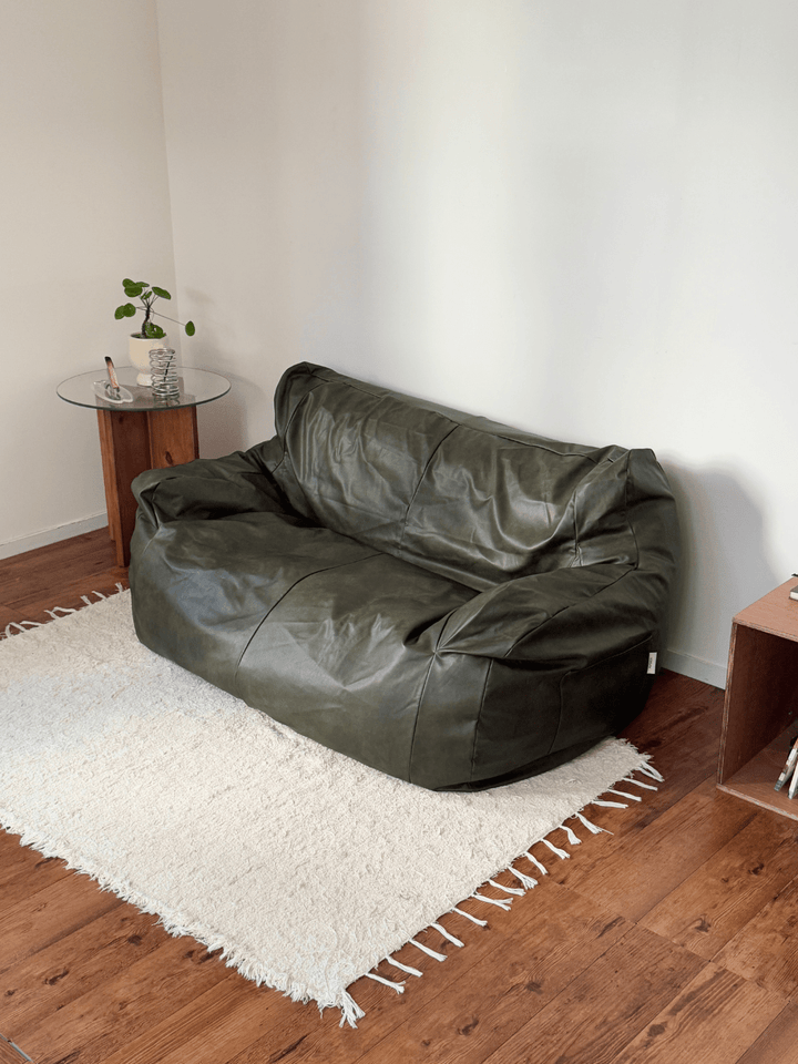 LOOSY 2人掛けビーズソファ Matte Khaki｜2人用ソファ おしゃれ