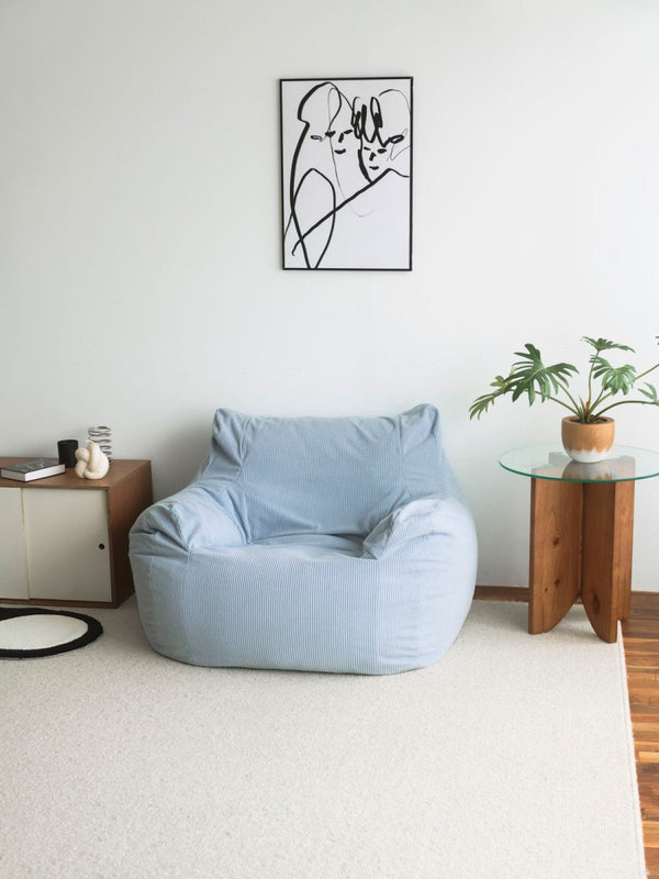 LOOSY 1人掛けビーズソファ Powder Blue