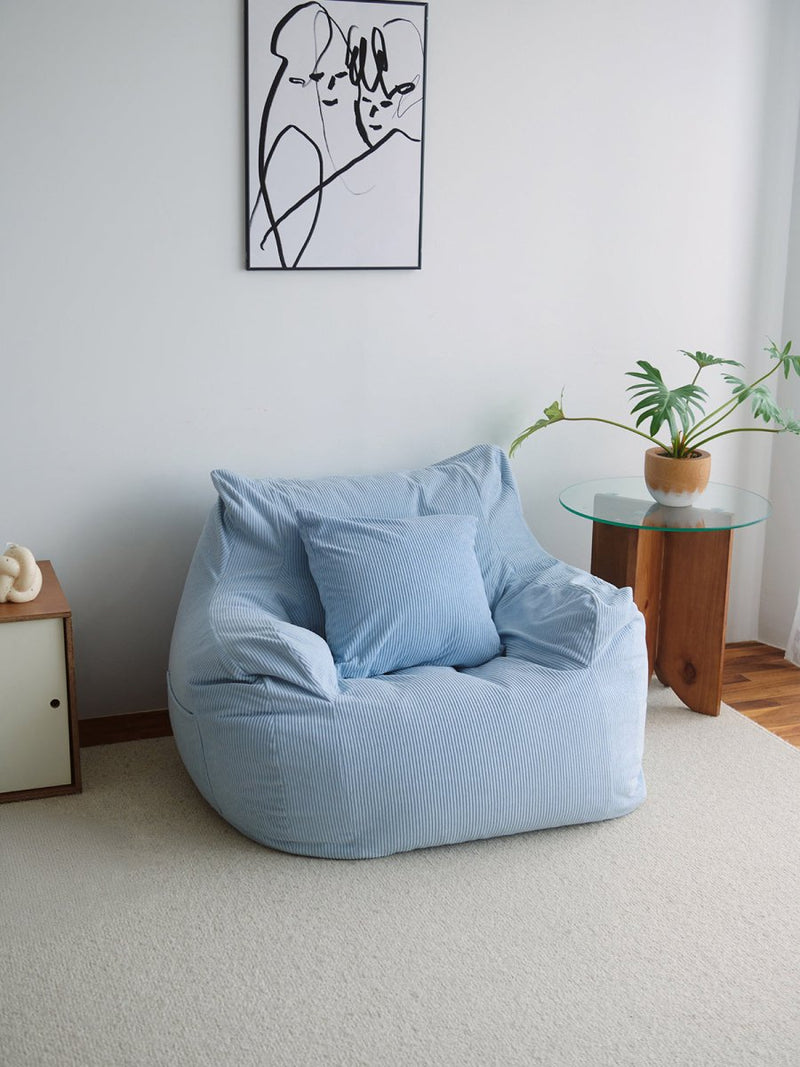 SE - 9162 - LOOSY - HUGME 1人掛けビーズソファ Powder Blue