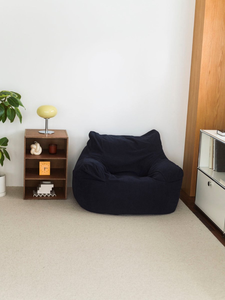 LOOSY 1人掛けビーズソファ Dark Blue｜1人用ソファ おしゃれ