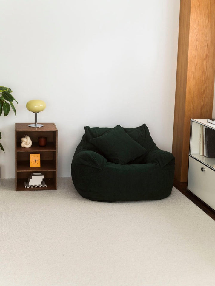 LOOSY 1人掛けビーズソファ Dark Green｜1人用ソファ おしゃれ