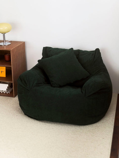 SE - 9167 - LOOSY - HUGME 1人掛けビーズソファ Dark Green