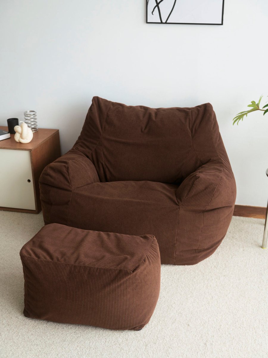 HUGME 1人掛けビーズソファ Dark Brown｜1人用ソファ おしゃれ