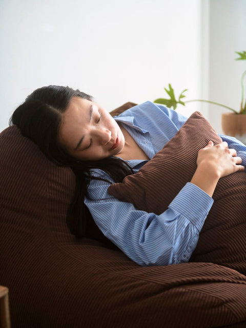 SE - 9171 - LOOSY - HUGME 1人掛けビーズソファ Dark Brown