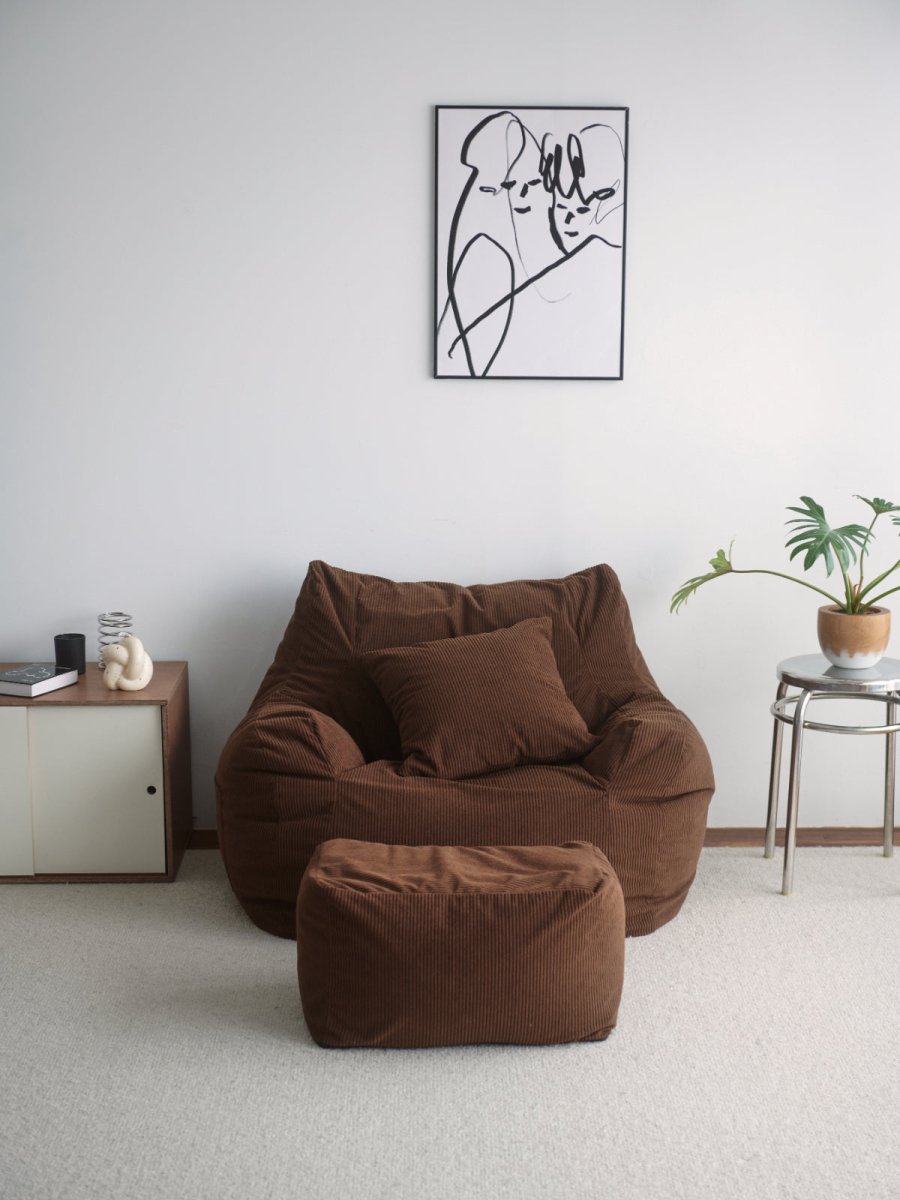 LOOSY 1人掛けビーズソファ Dark Brown｜1人用ソファ おしゃれ