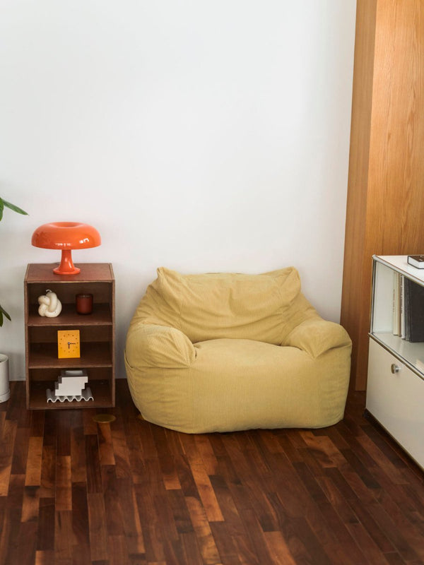 LOOSY 1人掛けビーズソファ Soft Yellow