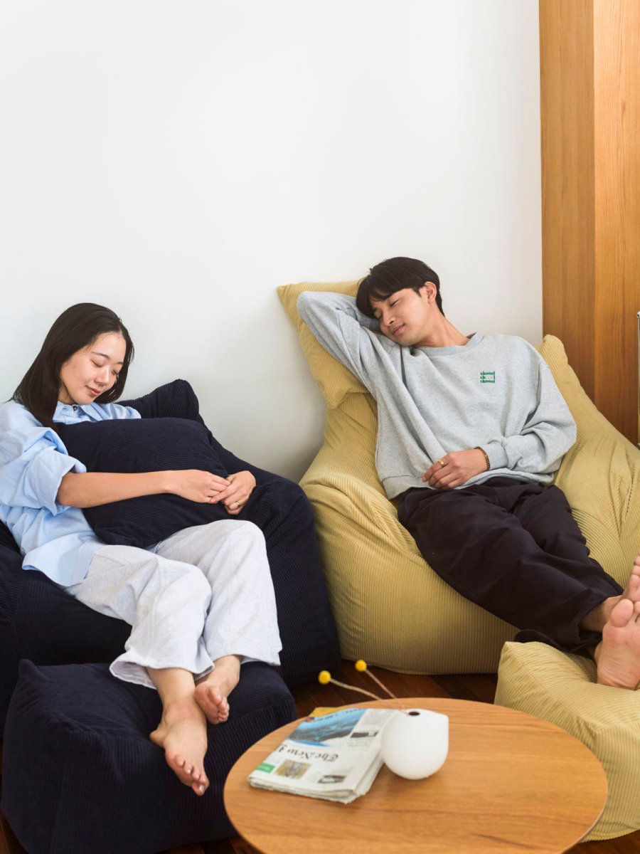 LOOSY 1人掛けビーズソファ Soft Yellow｜1人用ソファ おしゃれ