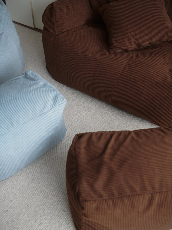 LOOSY 1人掛けビーズソファ 付替カバー Dark Brown｜1人用ソファ