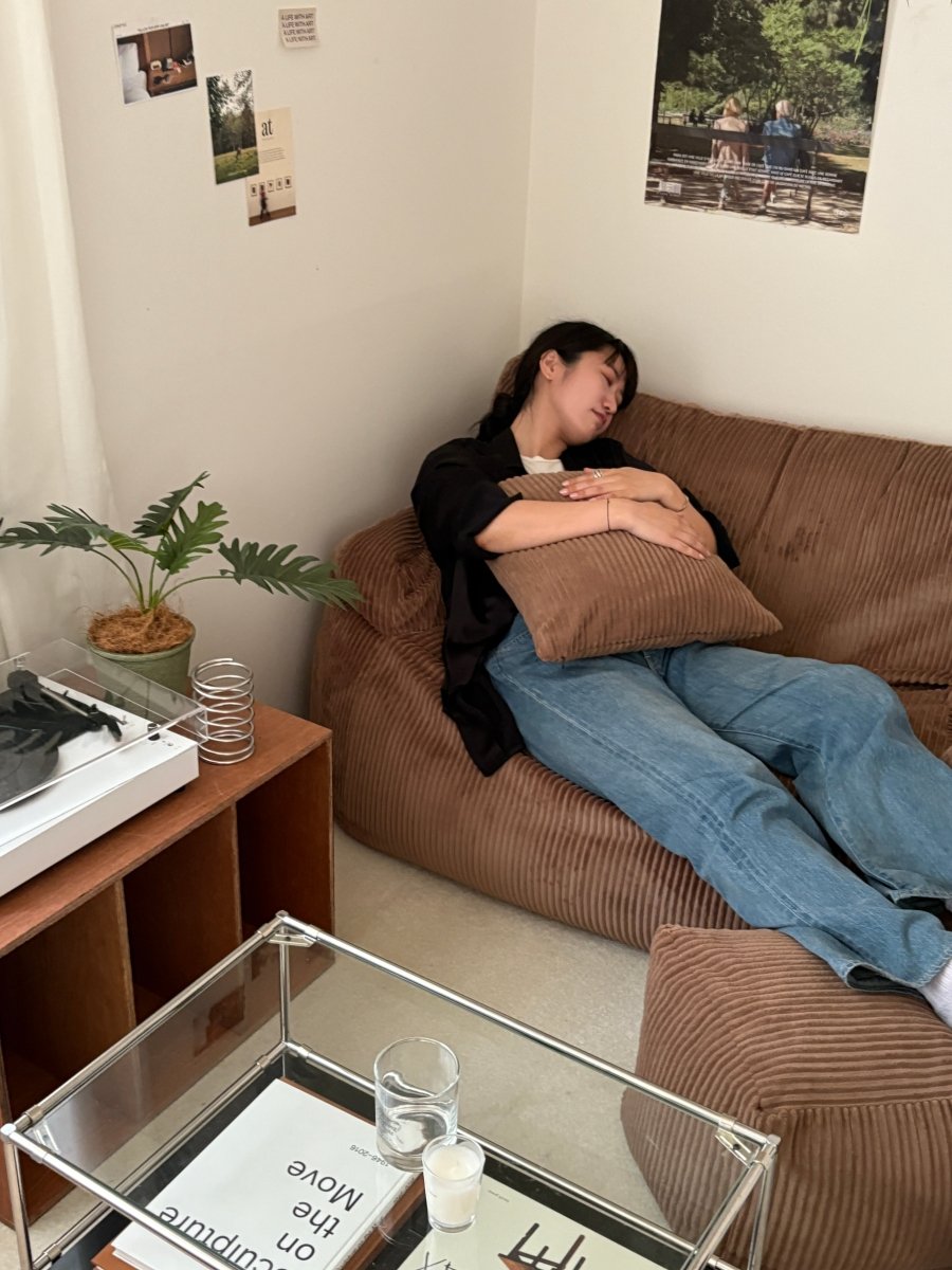 LOOSY 2人掛けビーズソファ Brown｜2人用ソファ おしゃれ