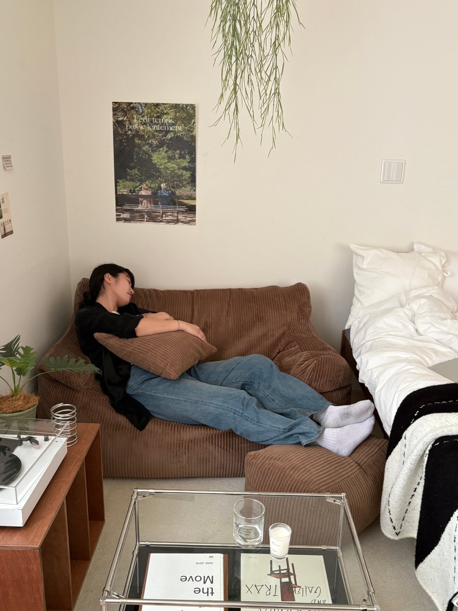 loosy ２人用ソファ　ブラウン LOOSY 2人掛けビーズソファ Matte Brown｜2人用ソファ おしゃれ