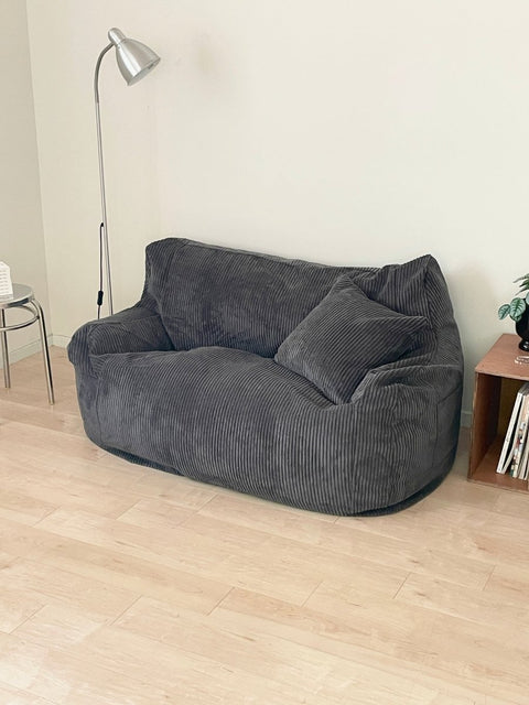 SE - 9241 - LOOSY - HUGME 2人掛けビーズソファ Charcoal