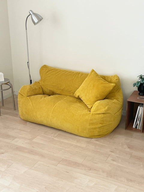 SE - 9244 - LOOSY - HUGME 2人掛けビーズソファ Mustard