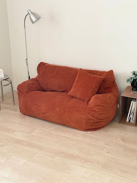 SE - 9247 - LOOSY - HUGME 2人掛けビーズソファ Blood Orange