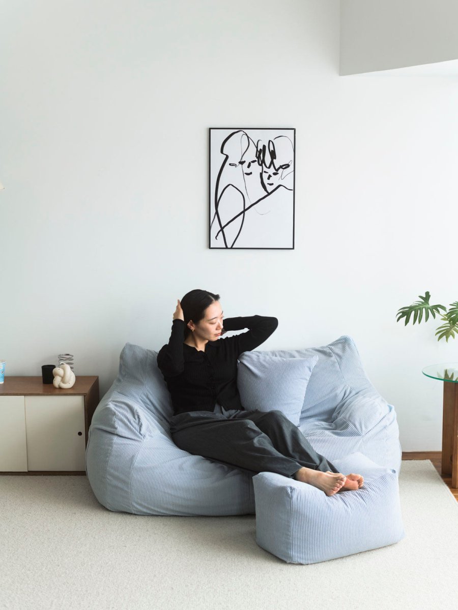LOOSY ビーズクッション ネイビー LOOSY 1人掛けビーズソファ Navy｜1人用ソファ おしゃれ