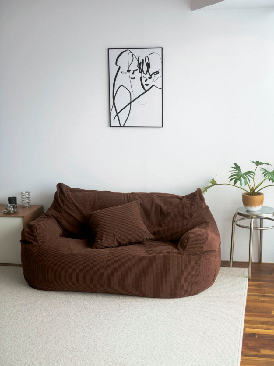 LOOSY HUGME 2人掛けビーズソファ Brown LOOSY 2人掛けビーズソファ Brown｜2人用ソファ おしゃれ