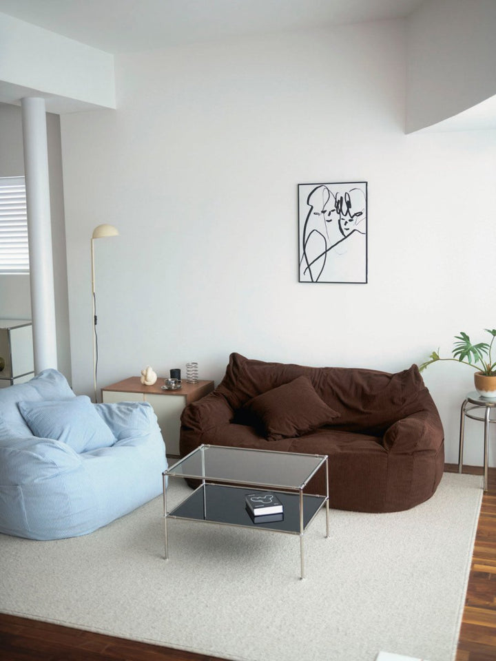 LOOSY 2人掛けビーズソファ Dark Brown｜2人用ソファ おしゃれ