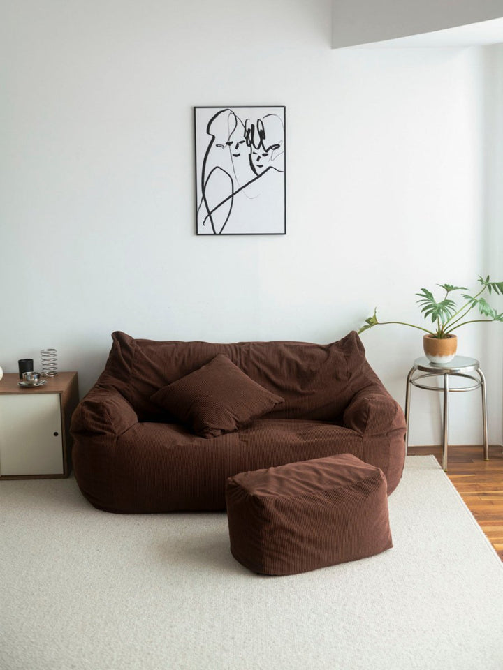 LOOSY HUGME 2人掛けビーズソファ Brown LOOSY 2人掛けビーズソファ Matte Brown｜2人用ソファ おしゃれ