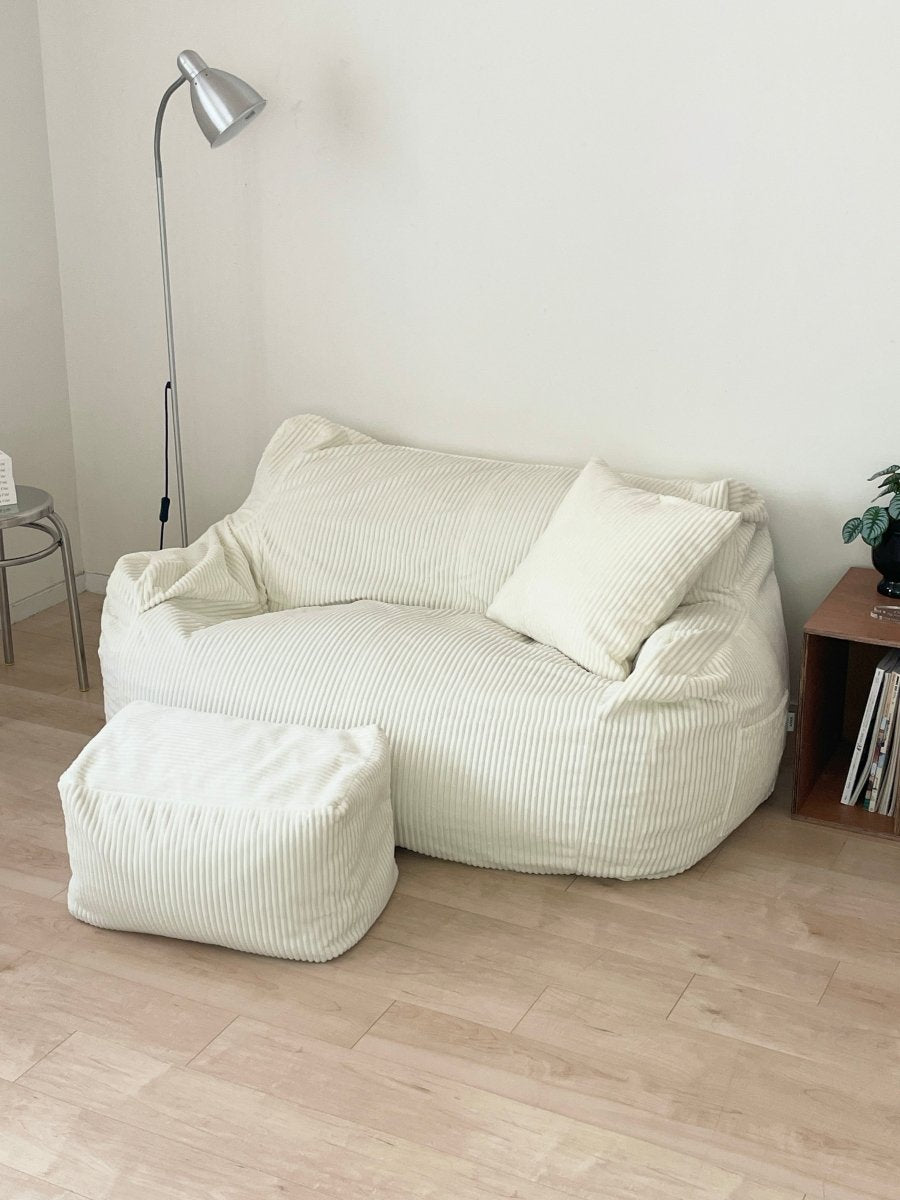 LOOSY 2人掛けビーズソファ 付属カバー ベージュ LOOSY2人掛けビーズソファ 付替カバー Beige｜2人用ソファ おしゃれ