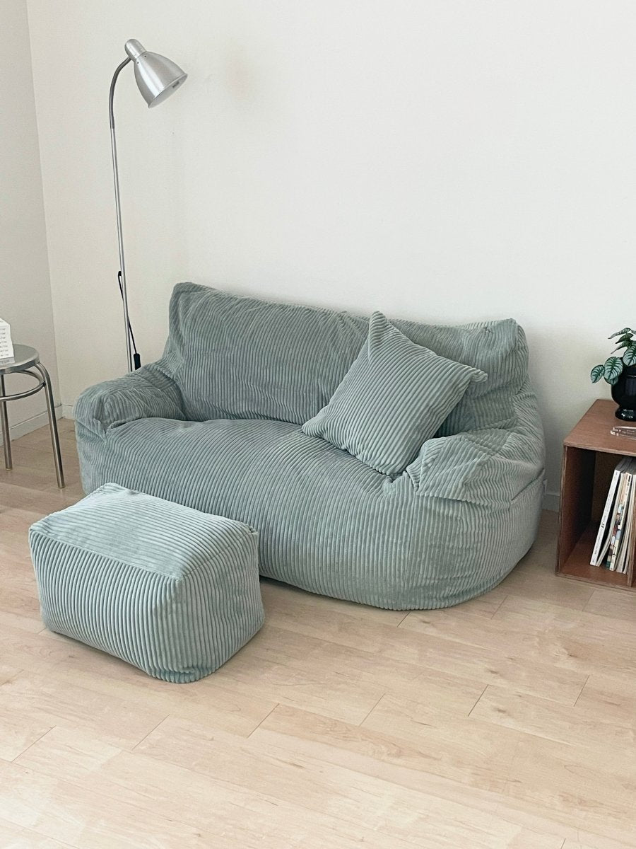 LOOSY 2人掛けビーズソファ 付替カバー Mint｜2人用ソファ おしゃれ