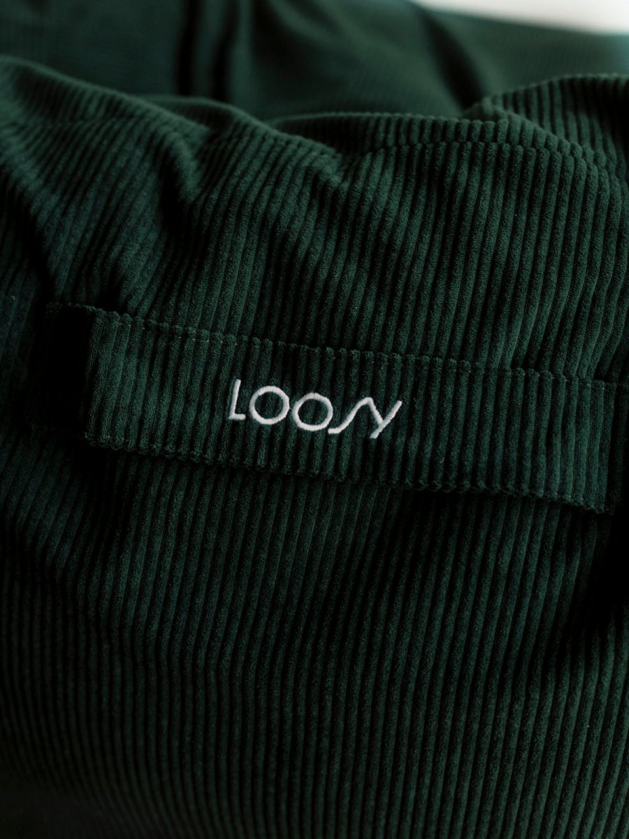 SE - 9363 - LOOSY - HUGME 2人掛けビーズソファ 付替カバー Dark Green