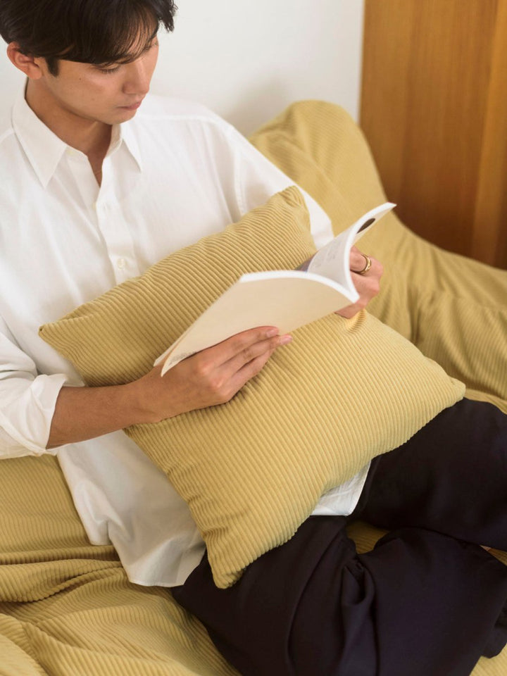 LOOSY 2人掛けビーズソファ 付替カバー Soft Yellow｜2人用