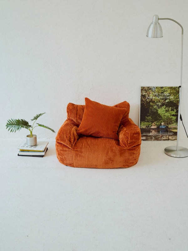 LOOSY 1人掛けビーズソファ ミニ Blood Orange