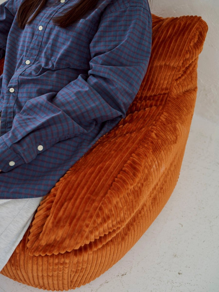 LOOSY 1人掛けビーズソファ ミニ Blood Orange｜1人用ソファ おしゃれ