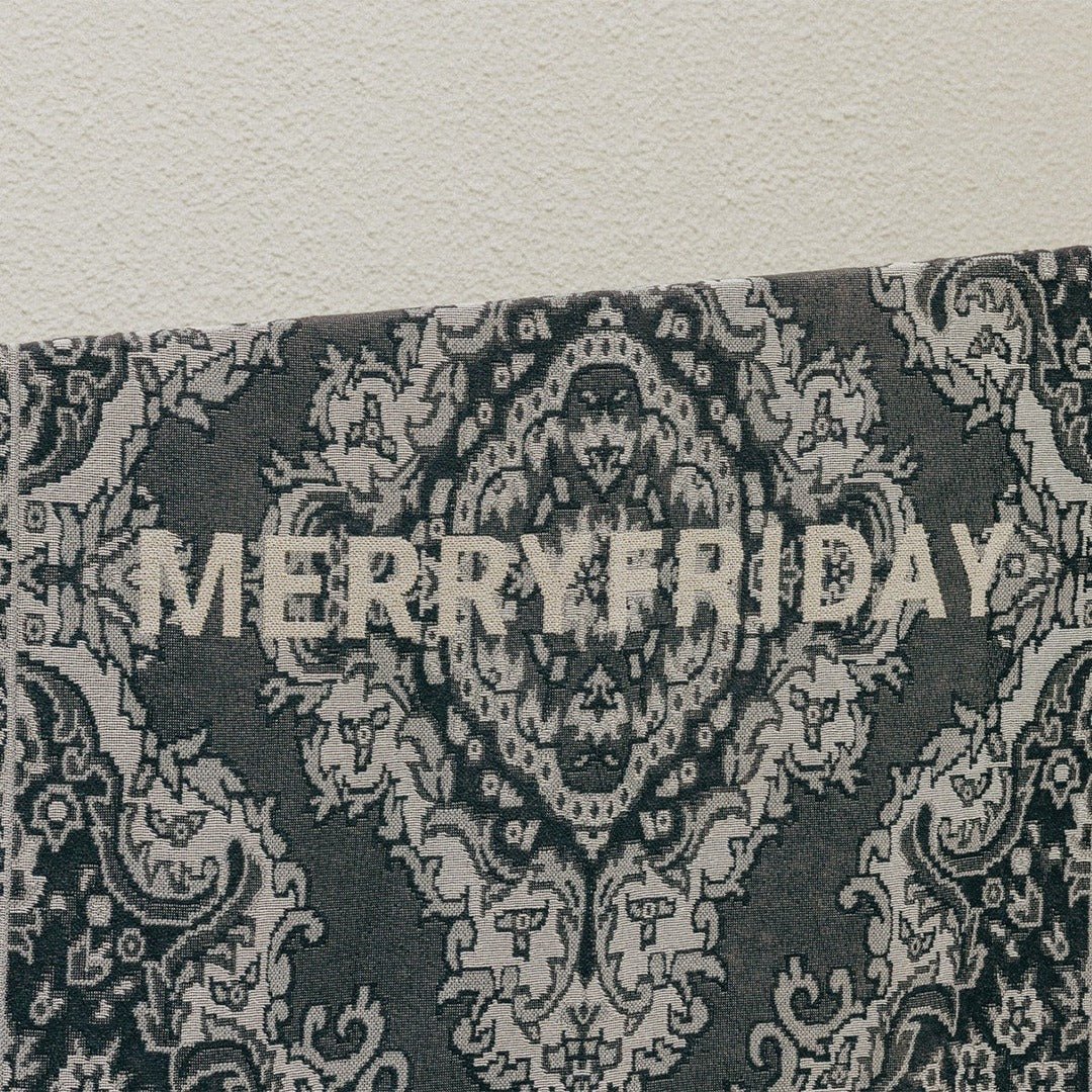 BR-10484-MERRY FRIDAY-MERRY FRIDAY ブランケット｜Persian Gray