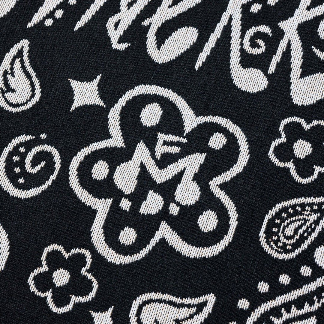 BR-10486-MERRY FRIDAY-MERRY FRIDAY ブランケット｜Paisley Black