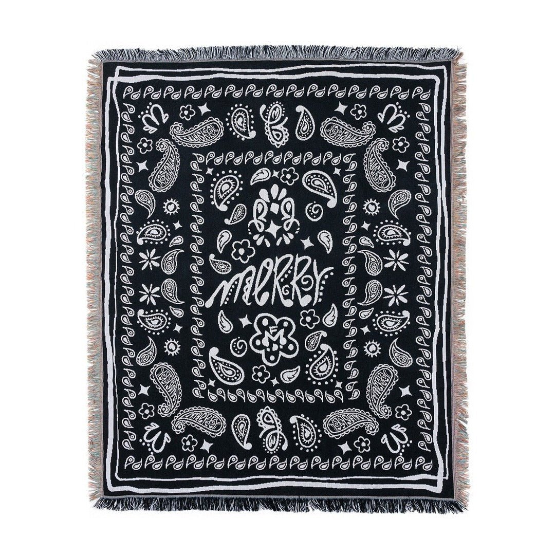 BR-10486-MERRY FRIDAY-MERRY FRIDAY ブランケット｜Paisley Black