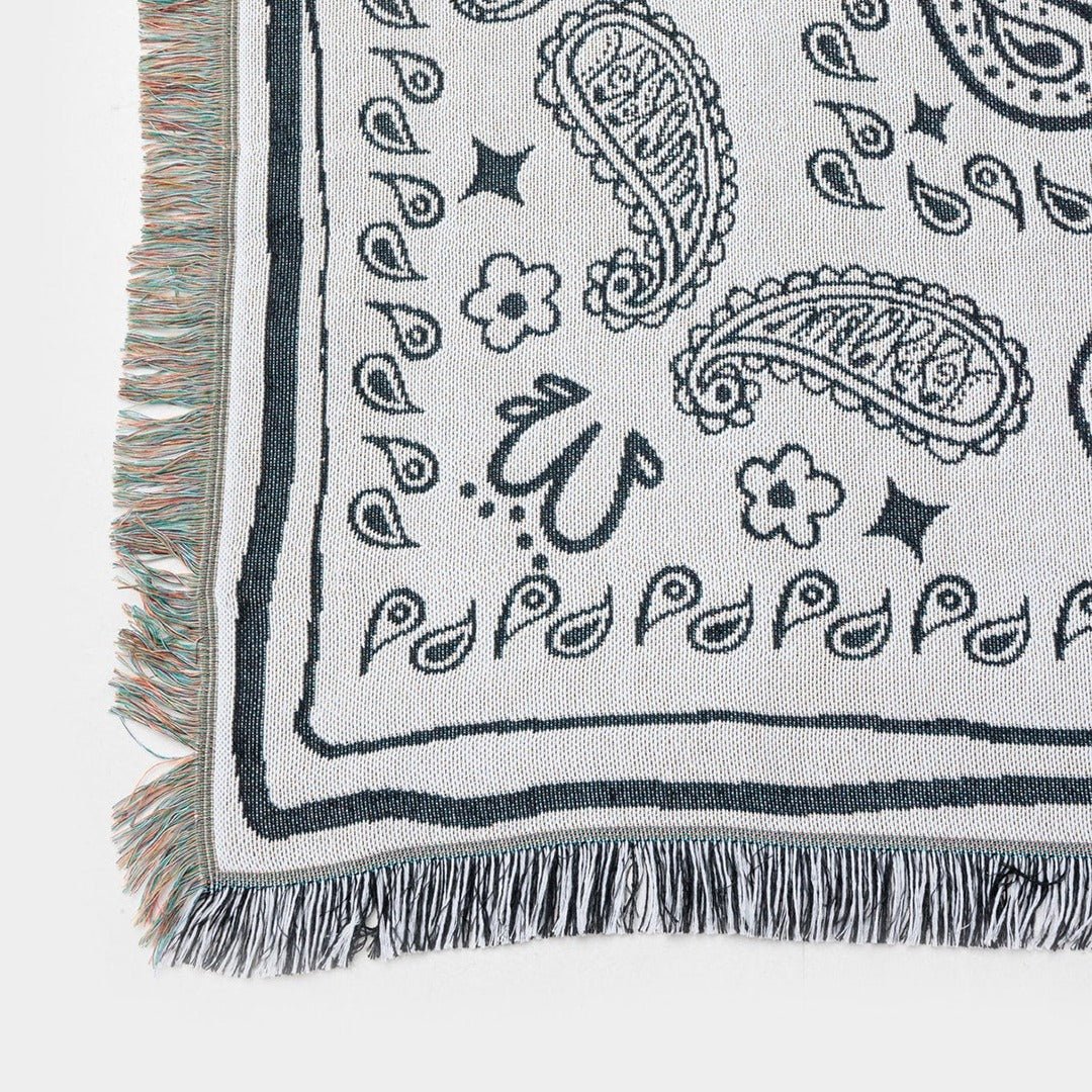 BR-10487-MERRY FRIDAY-MERRY FRIDAY ブランケット｜Paisley White