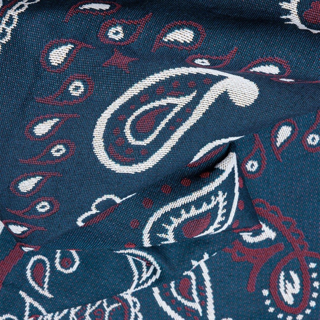 BR-10489-MERRY FRIDAY-MERRY FRIDAY ブランケット｜Paisley Navy