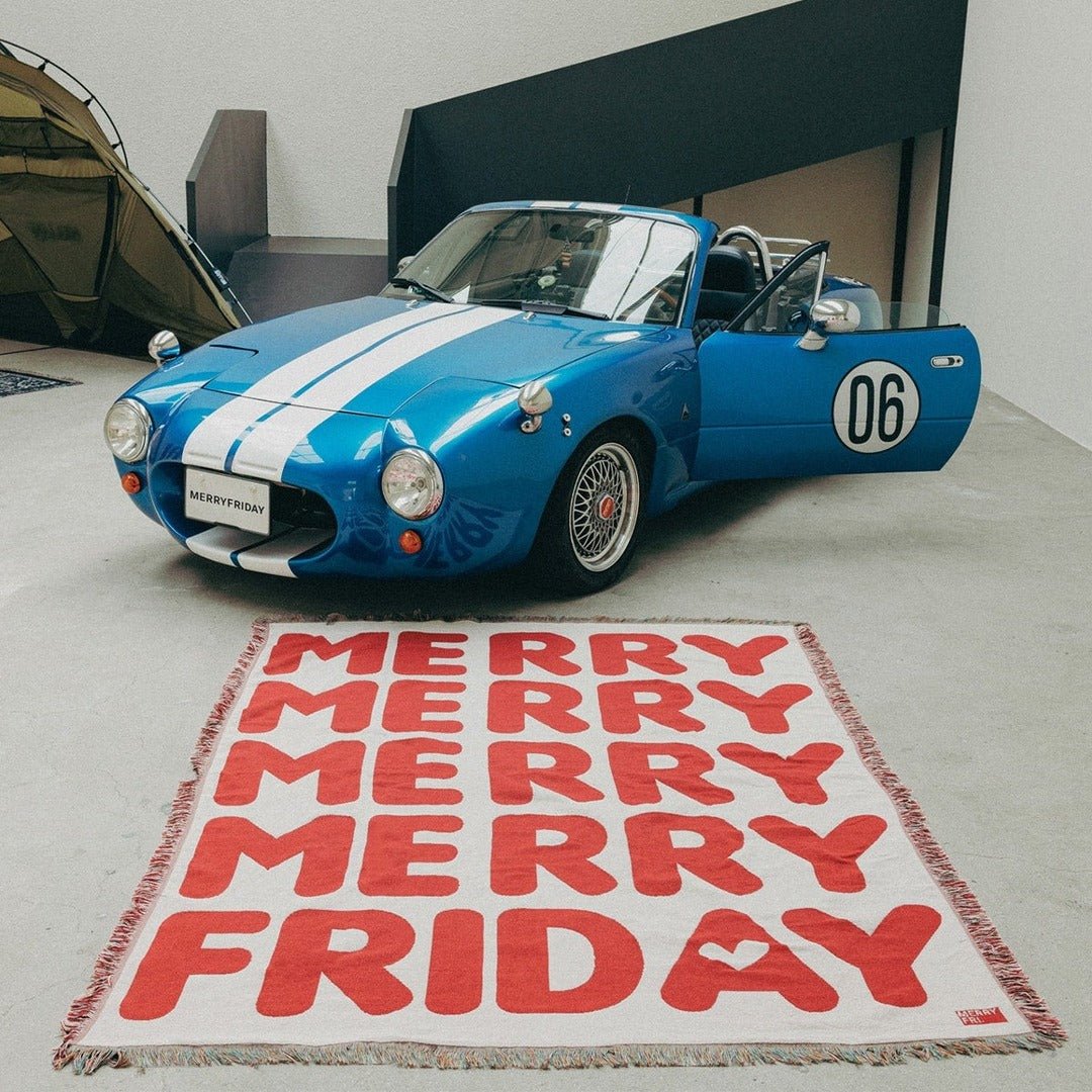 BR-10490-MERRY FRIDAY-MERRY FRIDAY ブランケット｜Merry New Red Large