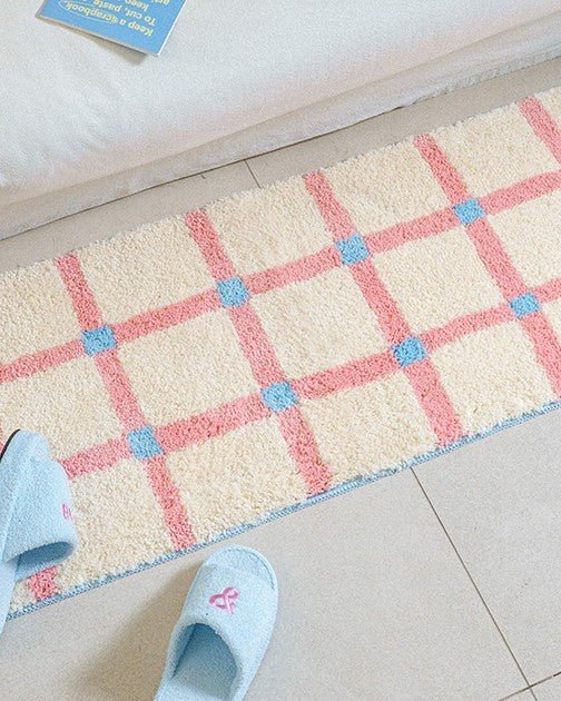 BR-9990-mix&match-mix&match Tufting ラグマット｜BLUSH CHECK