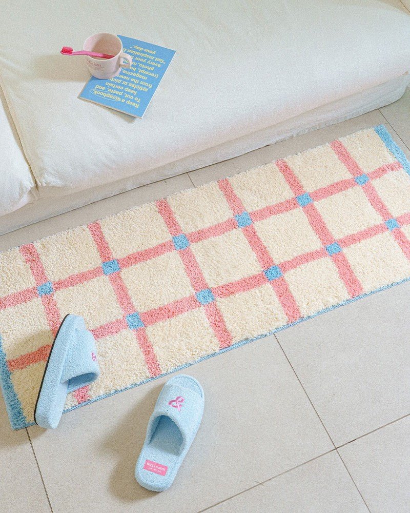 BR-9990-mix&match-mix&match Tufting ラグマット｜BLUSH CHECK