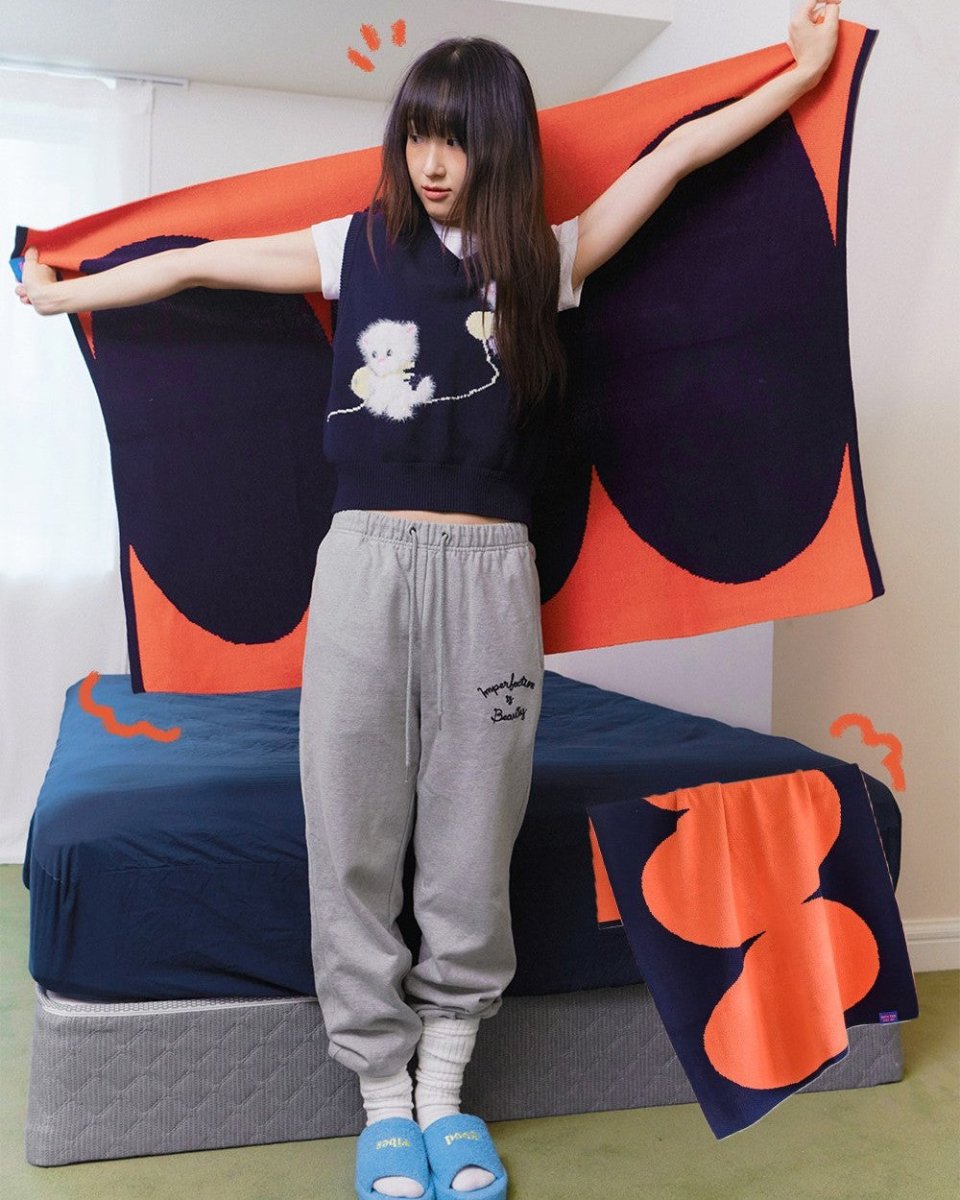 BR-9993-mix&match-mix&match ニットブランケット｜GOOD THINGS
