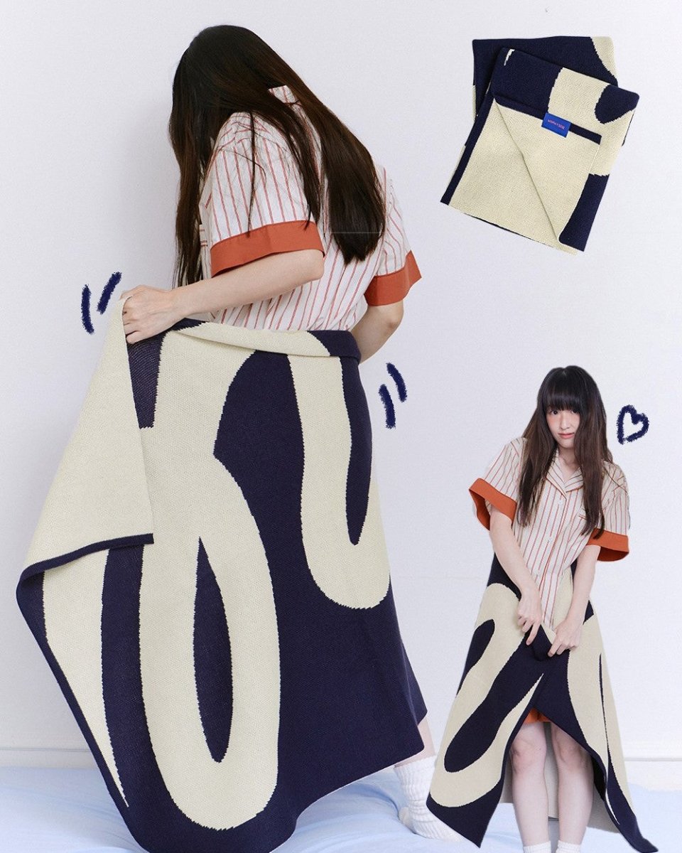 BR-9998-mix&match-mix&match ニットブランケット｜UNDER LINE