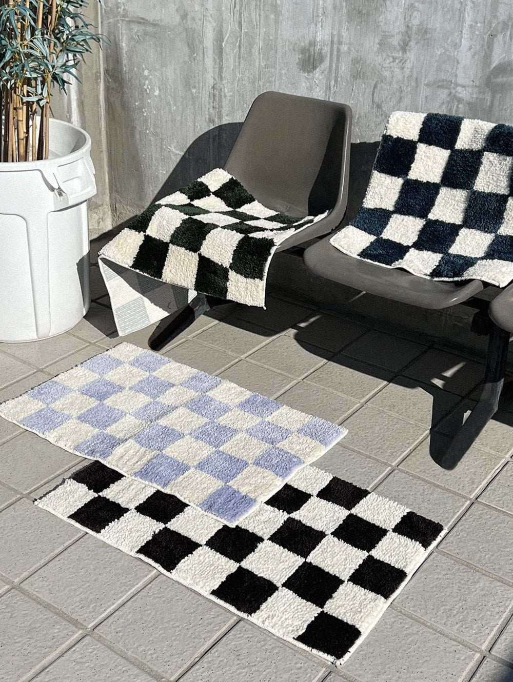 BR - 6291 - nomia - nomia ミニラグ｜checkerboard rug