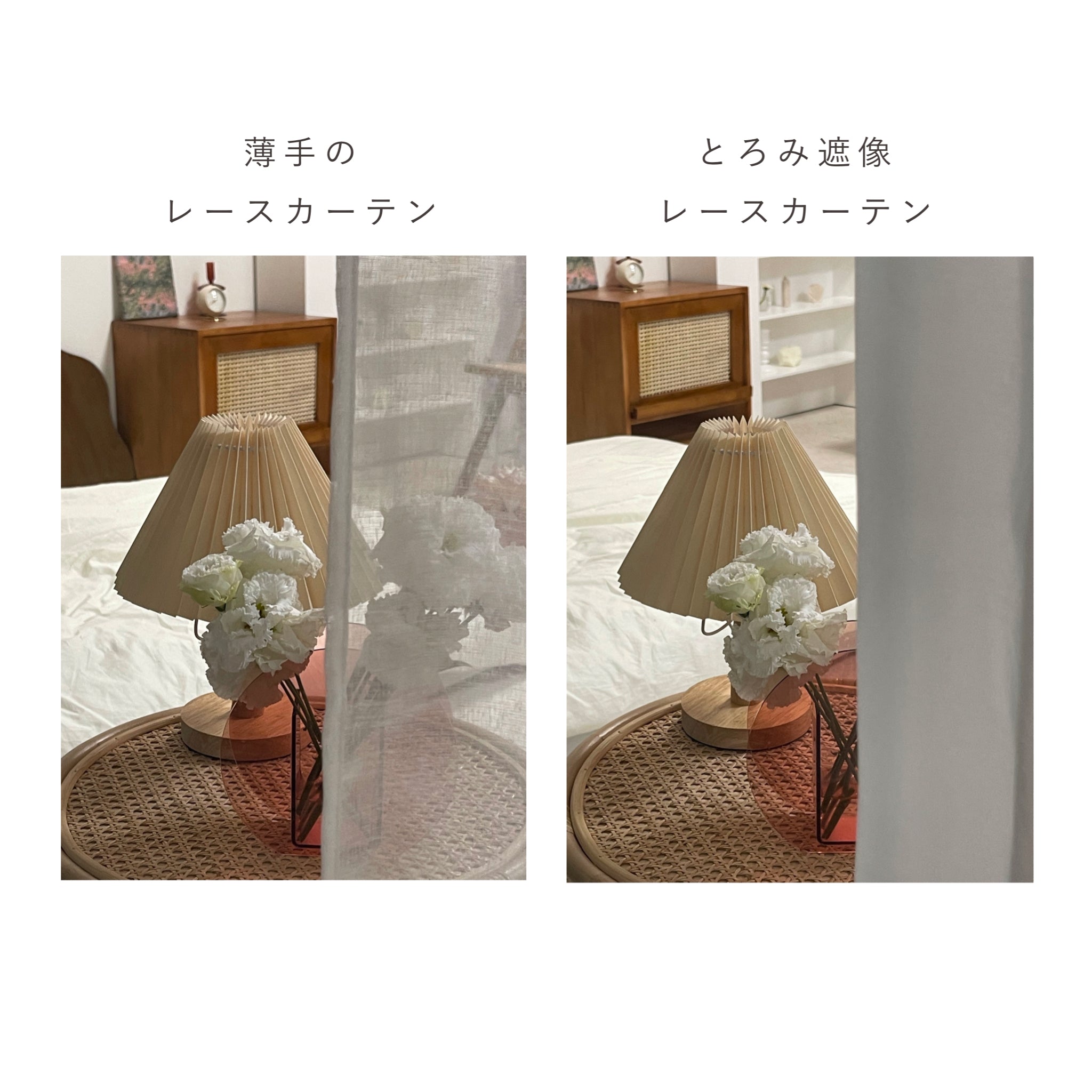 OR-1674-Little Rooms-セミオーダーサイズ｜とろみ遮像レースカーテン 1枚（2倍ヒダ）