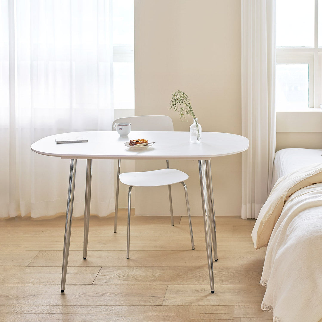 Roomnhome ホワイト ダイニングテーブル 120×70cm Roomnhome ホワイト ダイニングテーブル 120×70cm