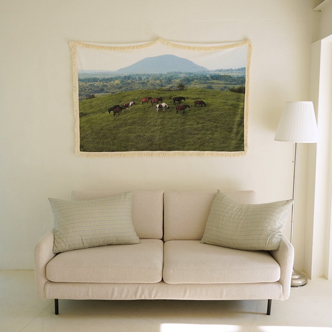 BR-5579-sleeptight.object-sleeptight.object ブランケット｜JEJU mountain horse tassel blanket