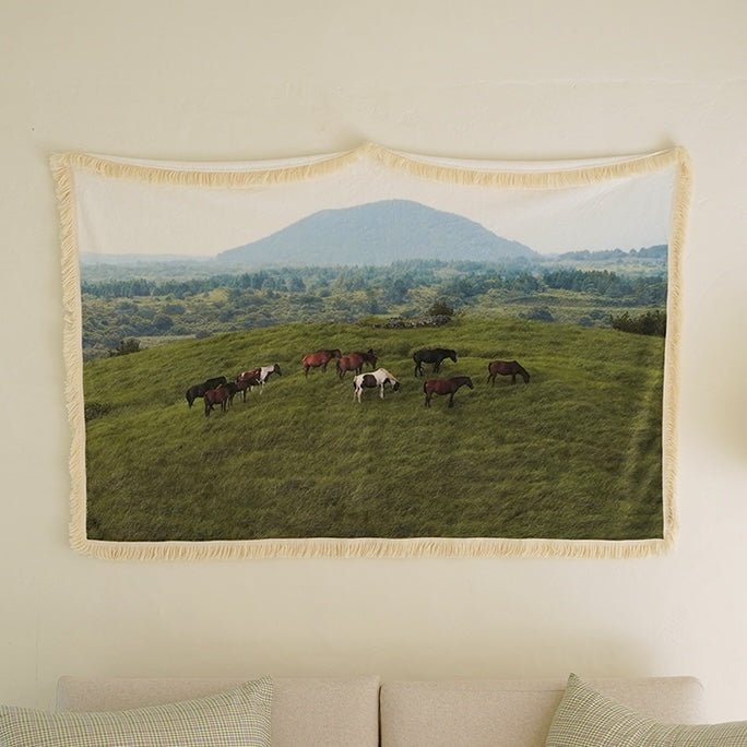 BR-5579-sleeptight.object-sleeptight.object ブランケット｜JEJU mountain horse tassel blanket