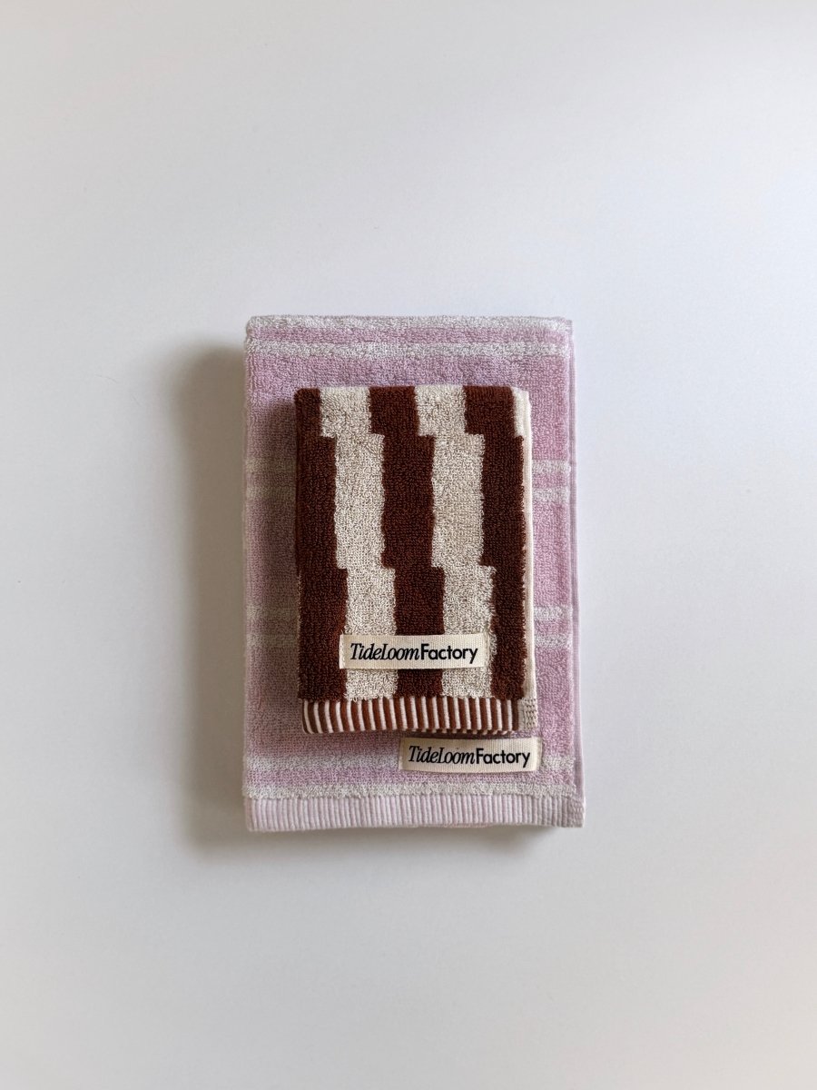 Tide Loom Factory タオル2枚セット | Spring Haze Stripe