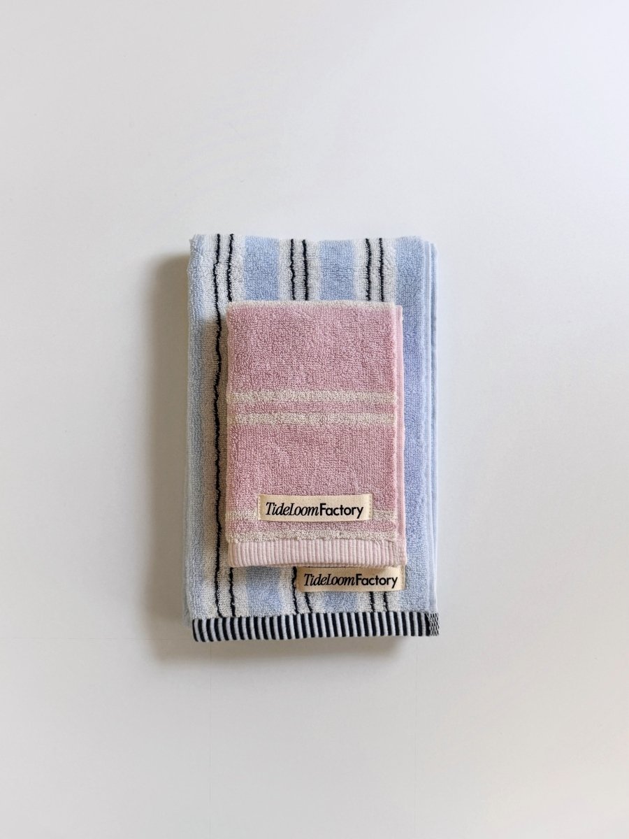Tide Loom Factory タオル2枚セット | Spring Haze Stripe / Breeze