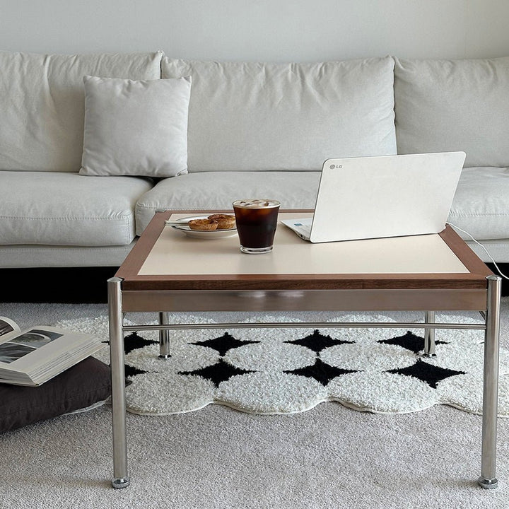 通販】vamir ローテーブル｜Stainless Modular 2tier Sofa Table